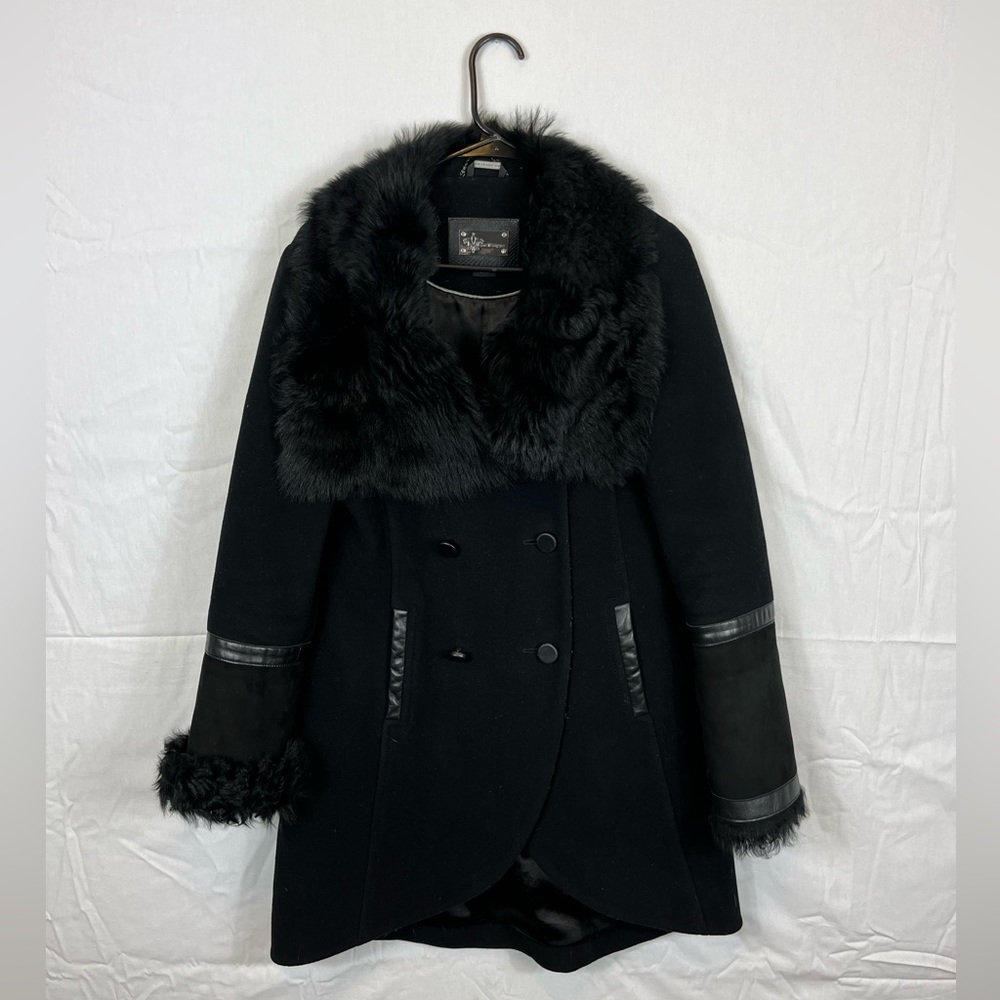 Mackage Wool Fur Winter Jacket Sz M